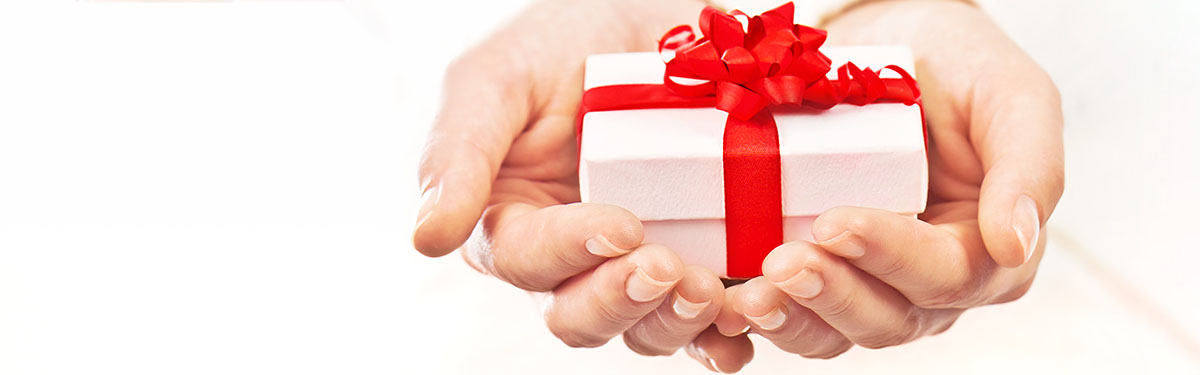 Grazie per la tua fiducia: questo regalo è per te.