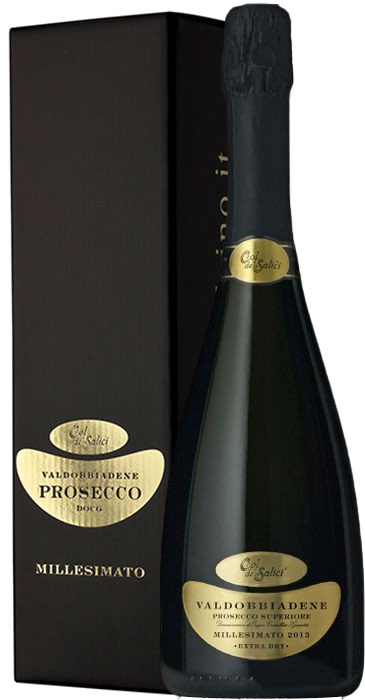 Col de' Salici Prosecco Superiore Extra Dry astucciato 2019 Valdobbiadene superiore DOCG