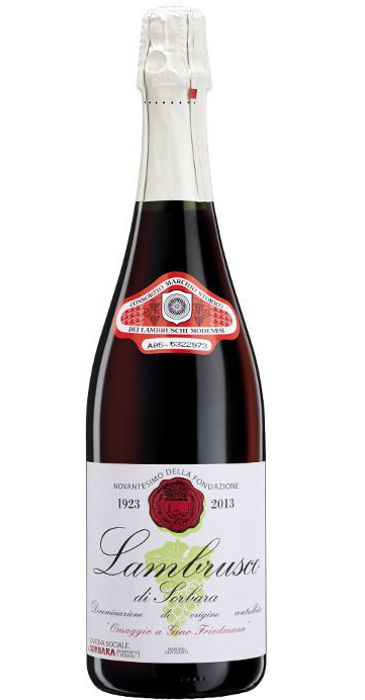 Cantina di Carpi e Sorbara Omaggio a Gino Friedmann charmat Lambrusco di Sorbara DOC