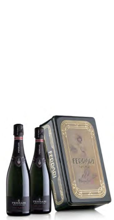 Latta Vintage da 2 bottiglie di Ferrari Maximum Blanc de Blancs
