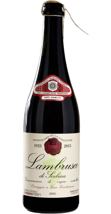 Cantina di Carpi e Sorbara Omaggio a Gino Friedmann ancestrale Lambrusco di Sorbara DOC