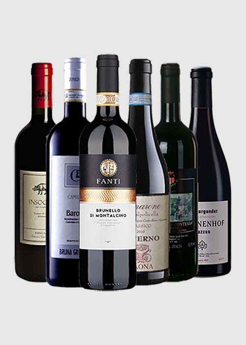 Selezioni di vini rossi in offerta